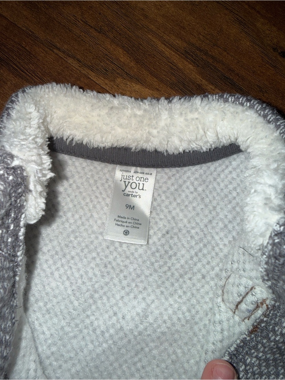 Kids Gray Knit Toggle Jacket - Picture 2 of 4